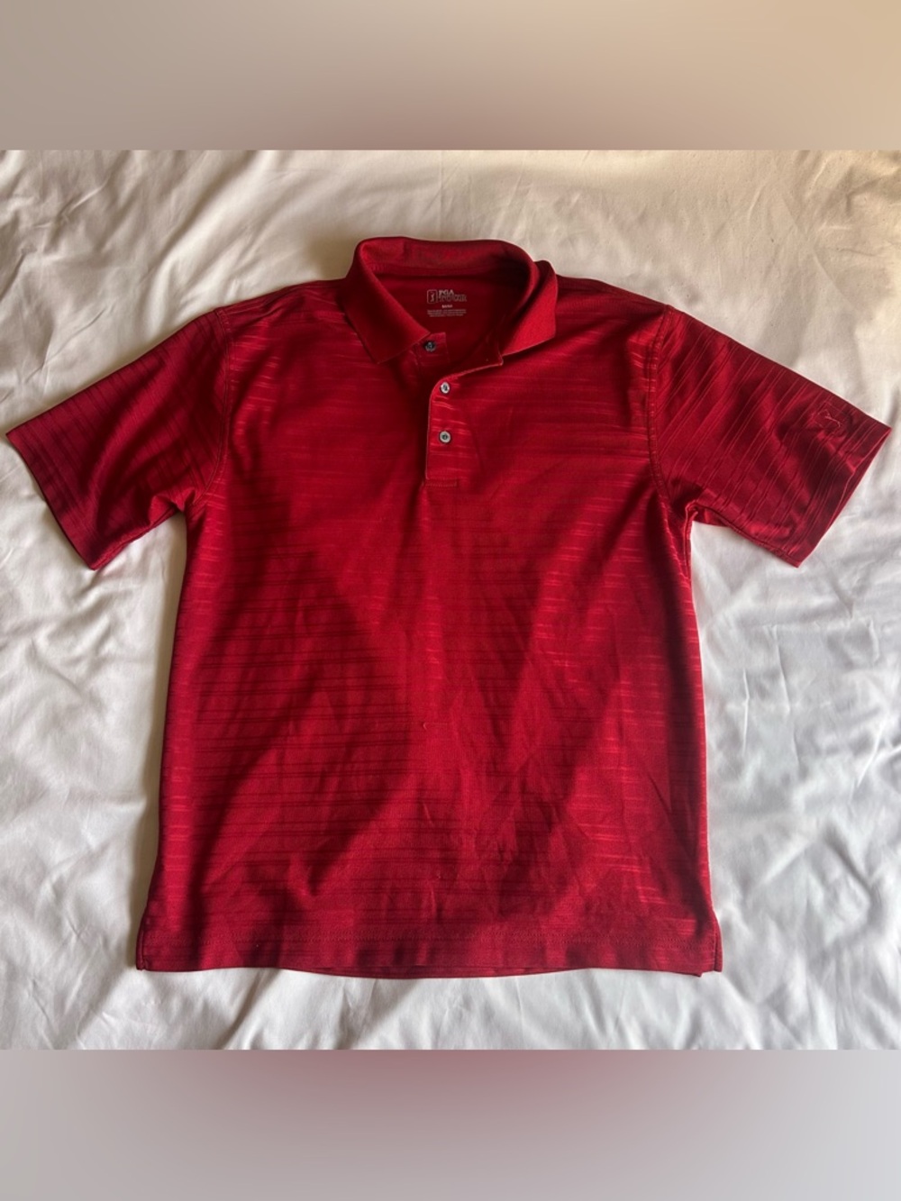 PGA TOUR Red Polo – Men’s Medium